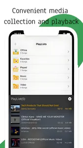 Offline Player: Music, Browser screenshot 2
