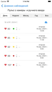 Пульс и давление screenshot 2