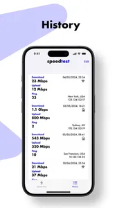 Speed Test - Wi-Fi & Cellular screenshot 2