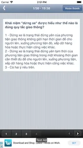 Ôn thi lý thuyết sát hạch ôtô screenshot 2