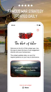 Art of War - Quotes Widget screenshot 0