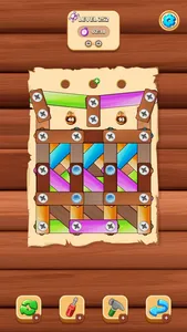 Wood Nut Screw Pin Jam Puzzle screenshot 2
