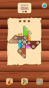 Wood Nut Screw Pin Jam Puzzle screenshot 3
