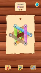 Wood Nut Screw Pin Jam Puzzle screenshot 4