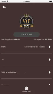 Vip Taxi Kragujevac screenshot 5