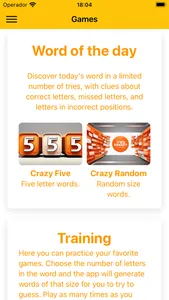 Crazy Words - Word of the day screenshot 0