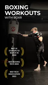 BOXR Boxing Workout & Training screenshot 0