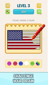 Flag Painting: Puzzle Game screenshot 1