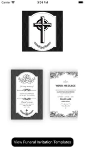 Funeral Invitation screenshot 2
