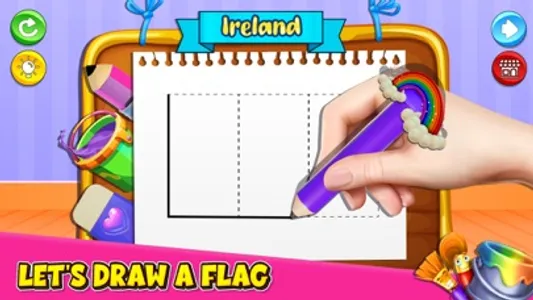 ASMR Flag Painting DIY Games screenshot 2