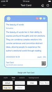 Text Card screenshot 4
