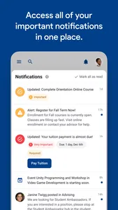 Collin College CougarWeb screenshot 1