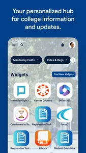 Collin College CougarWeb screenshot 2