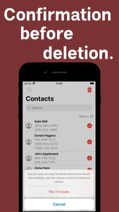 Contacts cleaner duplicate screenshot 2