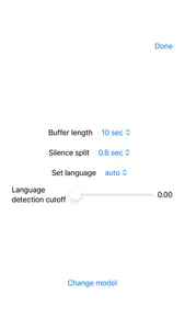Transcribe on device screenshot 2