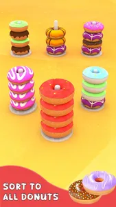 Donut Color Sort Puzzle Games screenshot 1