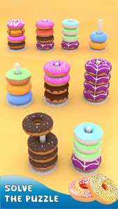 Donut Color Sort Puzzle Games screenshot 2