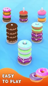 Donut Color Sort Puzzle Games screenshot 3