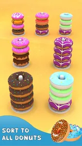Donut Color Sort Puzzle Games screenshot 4