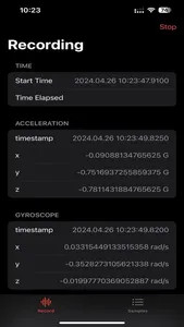 Motion Sensor Vibrations Pro screenshot 1
