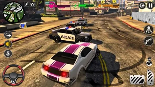 Police Car Chase Cop Game 3D screenshot 0