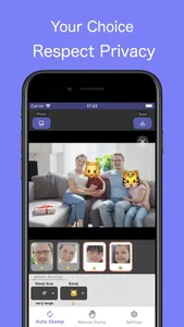 Stamp on face - Face Stamp screenshot 1