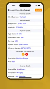 Receipt Maker:Sign Send, Print screenshot 5