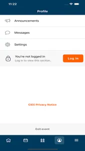 CIEE Conferences screenshot 2