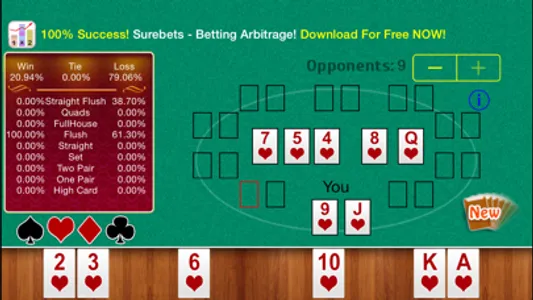 Free Holdem Calculator screenshot 1