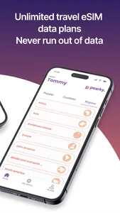 eSIM Travel Data Plans: Pearky screenshot 1