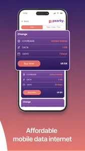 eSIM Travel Data Plans: Pearky screenshot 2