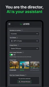 Lewis AI – Create stories fast screenshot 2