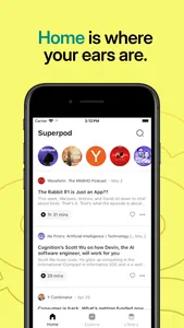 Superpod – The Podcasts App screenshot 1