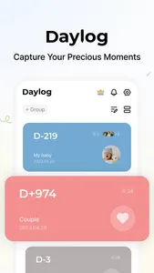 Daylog - D-Day Widget, Diary screenshot 0
