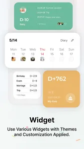Daylog - D-Day Widget, Diary screenshot 1