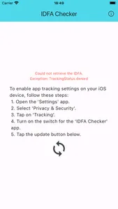 IDFA確認 screenshot 2