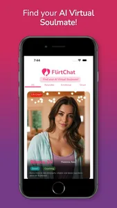 FlirtChat - AI Virtual Friends screenshot 0