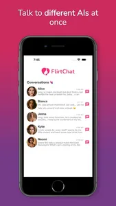 FlirtChat - AI Virtual Friends screenshot 1