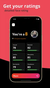 BestYou AI - Face rate & Umax screenshot 1