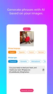 Photophraser: AI Captions screenshot 0