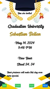 Graduation Invitation screenshot 2