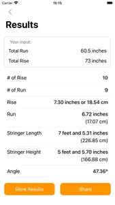 Stair Run and Rise Calculators screenshot 2