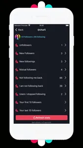 Unfollowers stats tracker screenshot 1