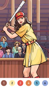 Granny Color By Number Game screenshot 1