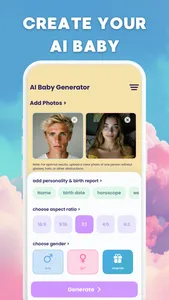 Bae: AI Baby Generator & Photo screenshot 1