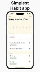 Habit, routine, goal manage screenshot 0