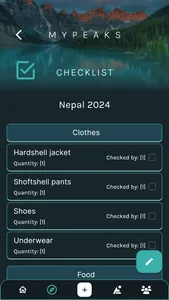 MyPeaks screenshot 1