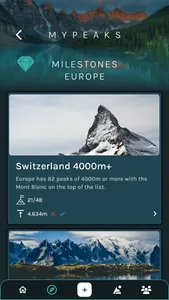 MyPeaks screenshot 2