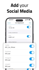 NFC.cool Business Card Maker screenshot 9