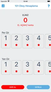101 Okey Hesaplama screenshot 0